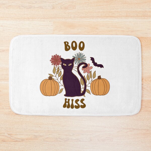 Item preview, Halloween Black Cat, Pumpkins, Bats, Flowers designed and sold by Lavender Mint Graphics.