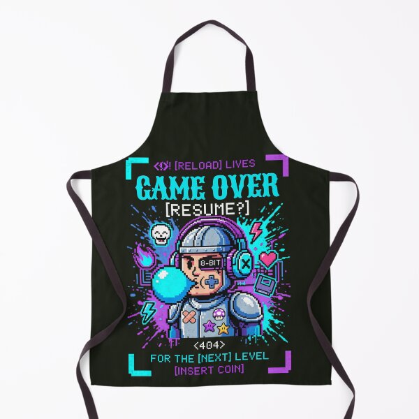 Item preview, Game Over Resume Retro 8 Bit Gamer designed and sold by PosiPrints.