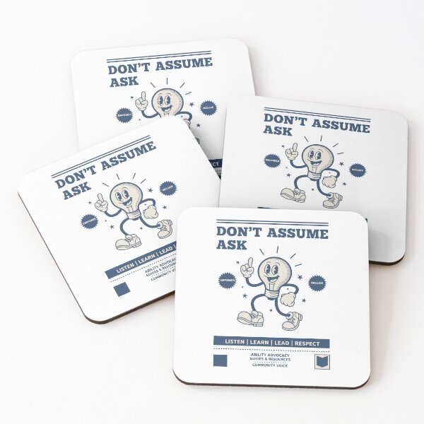Item preview, Disability awareness Dont Assume Ask Respect designed and sold by LuminOrb.