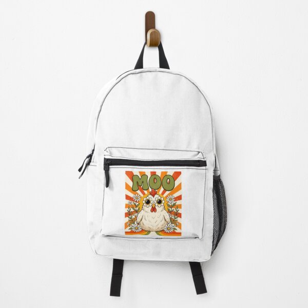 Item preview, Cute Moo Chicken Graphic Groovy Farm Animal Boho Sunrise designed and sold by BornBorn.