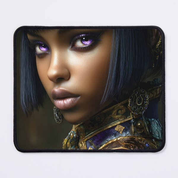 Item preview, Mystical Warrior with Enchanted Violet Eyes designed and sold by Artessie.
