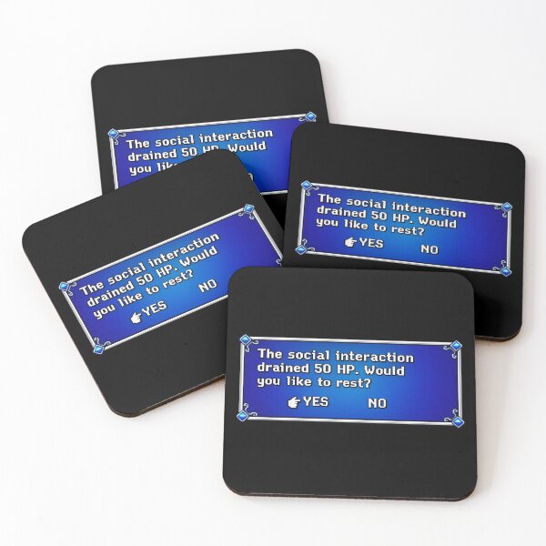 Item preview, Social Interaction Drained 50 HP designed and sold by krish-prints.