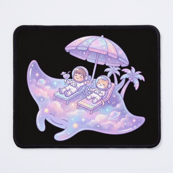 Item preview, Kawaii Cosmic Vacation Astronauts designed and sold by MHArtSpace.