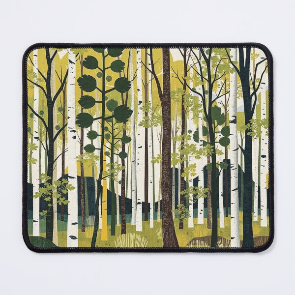 Item preview, Golden Birch Forest Landscape designed and sold by Hyssop St.