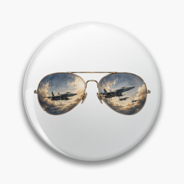 Item preview, Pilot sunglasses with reflected jets designed and sold by aliceinwdld.
