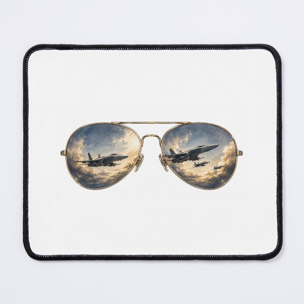 Item preview, Pilot sunglasses with reflected jets designed and sold by aliceinwdld.