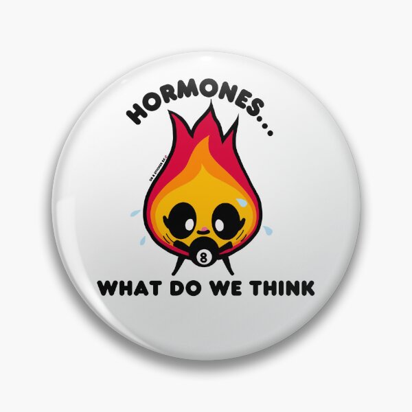 Item preview, Hormones… What Do We Think? | Funny Perimenopause Magic 8 Ball Sticker designed and sold by Dr. B Sticker Rx.