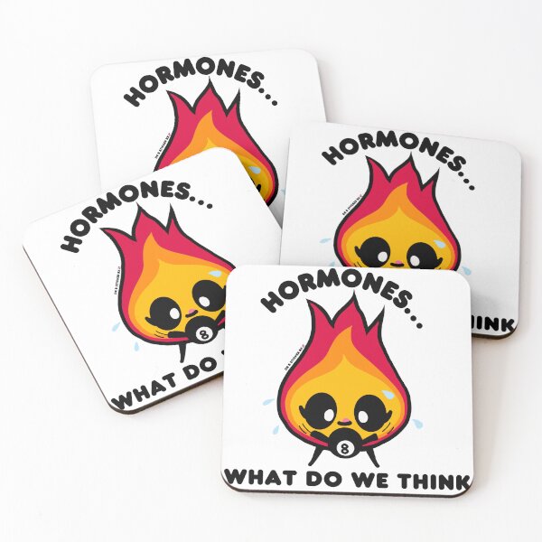 Item preview, Hormones… What Do We Think? | Funny Perimenopause Magic 8 Ball Sticker designed and sold by Dr. B Sticker Rx.