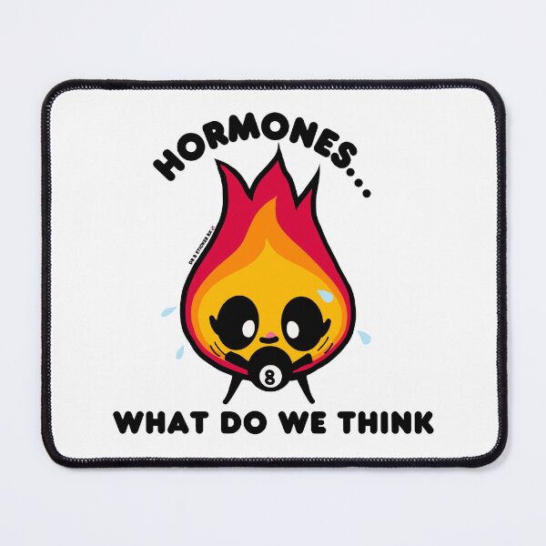 Item preview, Hormones… What Do We Think? | Funny Perimenopause Magic 8 Ball Sticker designed and sold by Dr. B Sticker Rx.