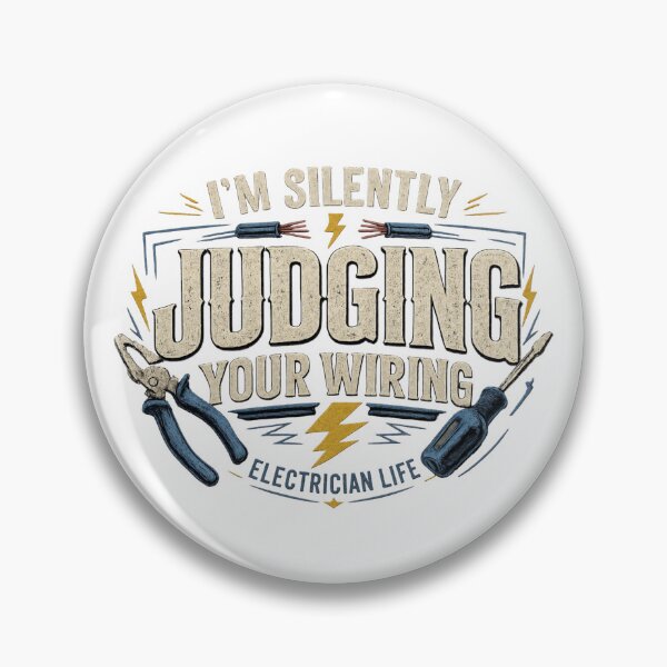 Item preview, I’m Silently Judging Your Wiring Electrician T-Shirt Funny Electrical Humor Tee designed and sold by Drip5.