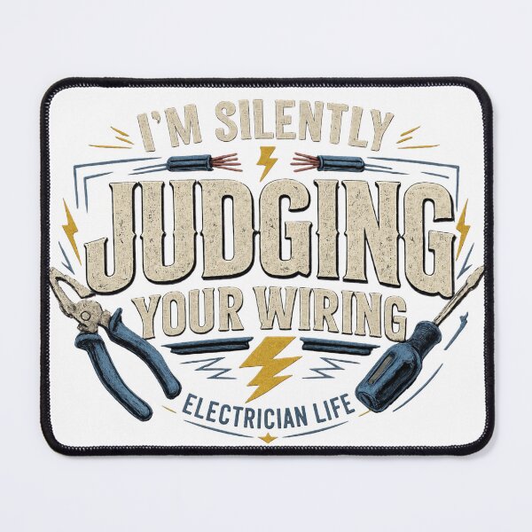Item preview, I’m Silently Judging Your Wiring Electrician T-Shirt Funny Electrical Humor Tee designed and sold by Drip5.