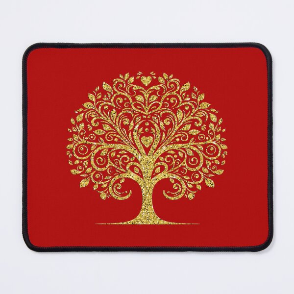 Item preview, TREE OF LOVE, PRETTY GOLD  BOHO TREE SILHOUETTE, DECORATIVE NATURE ART designed and sold by classic car craze.