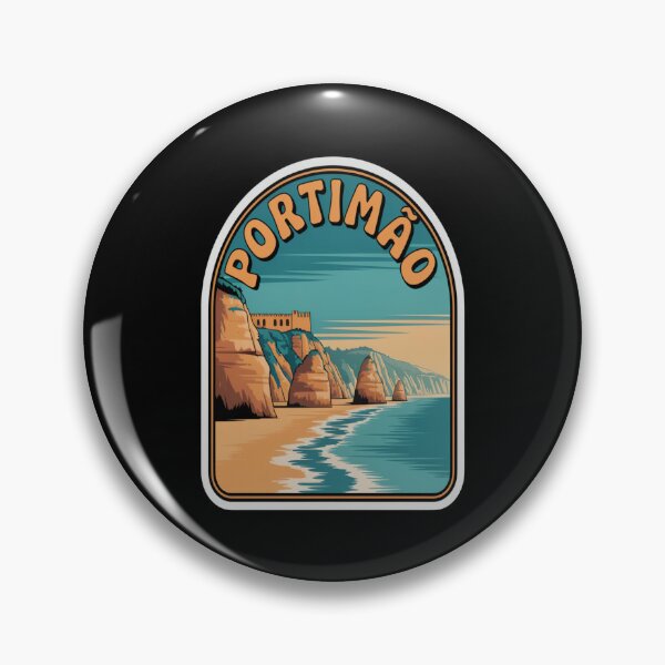 Item preview, Portimão Retro Sticker – Praia da Rocha Algarve Vintage Travel Art designed and sold by stickercuffs.