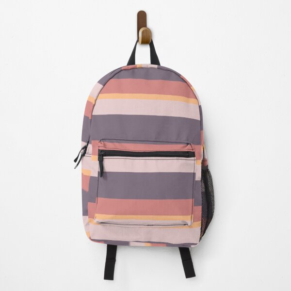 Item preview, Old lavender, pink & orange horizontal lines designed and sold by Mint + Midnight.