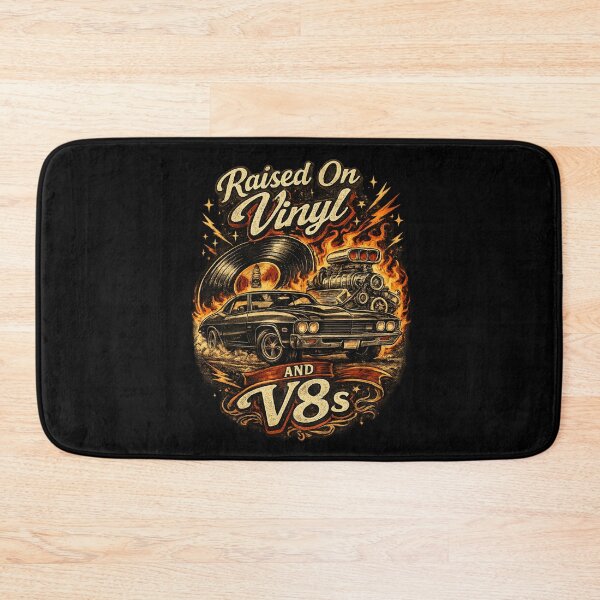 Item preview, Raised On Vinyl and V8s Retro Gift designed and sold by super-think.