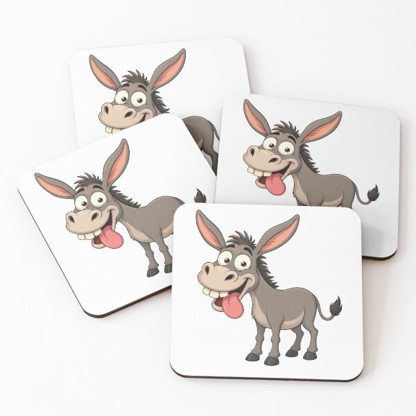 Item preview, Goofy Cartoon Donkey With Tongue Out designed and sold by madebysiwa.