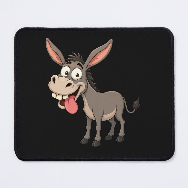 Item preview, Goofy Cartoon Donkey With Tongue Out designed and sold by madebysiwa.