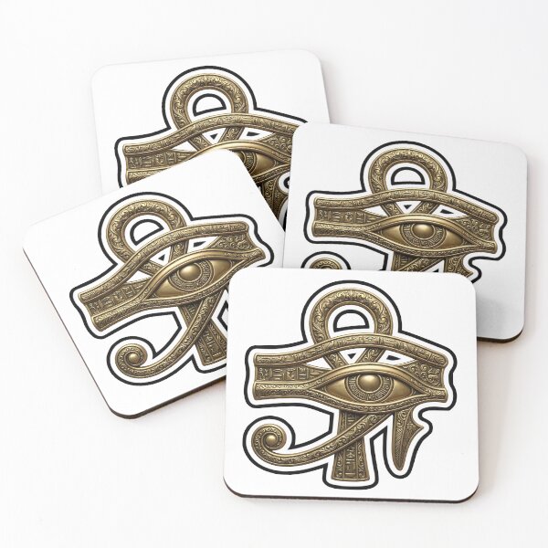 Item preview, Ankh Eye of Horus — Egyptian Bronze Gold Symbol FAS designed and sold by FASAventuras.