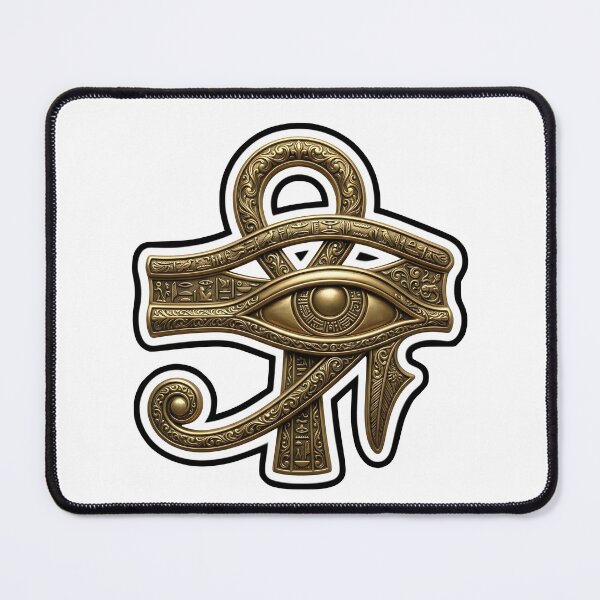 Item preview, Ankh Eye of Horus — Egyptian Bronze Gold Symbol FAS designed and sold by FASAventuras.