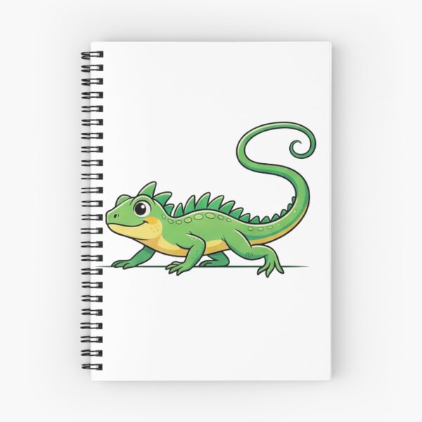 Item preview, Playful Iguana Cartoon Reptile Illustration designed and sold by HoneyBreezeCo.