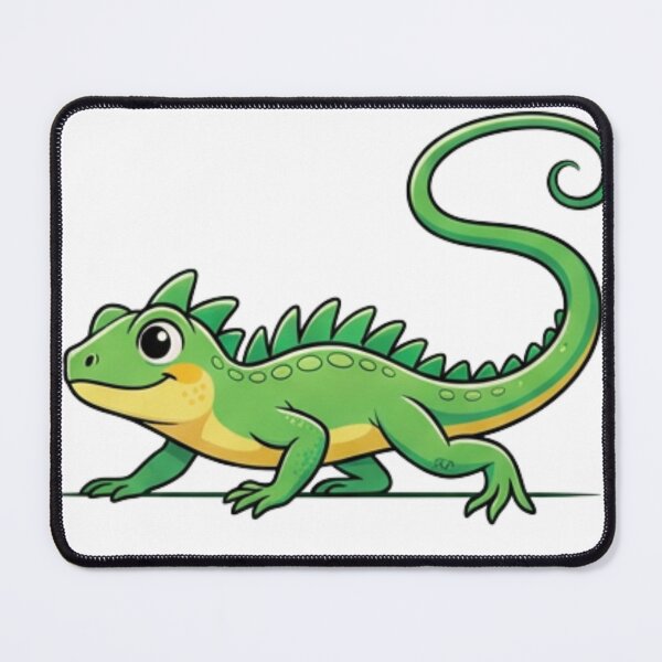 Item preview, Playful Iguana Cartoon Reptile Illustration designed and sold by HoneyBreezeCo.