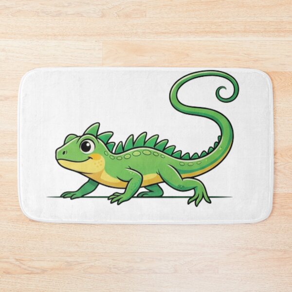 Item preview, Playful Iguana Cartoon Reptile Illustration designed and sold by HoneyBreezeCo.