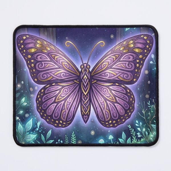 Item preview, Lilac monarch butterfly, Ghibli style designed and sold by Occasional designs.