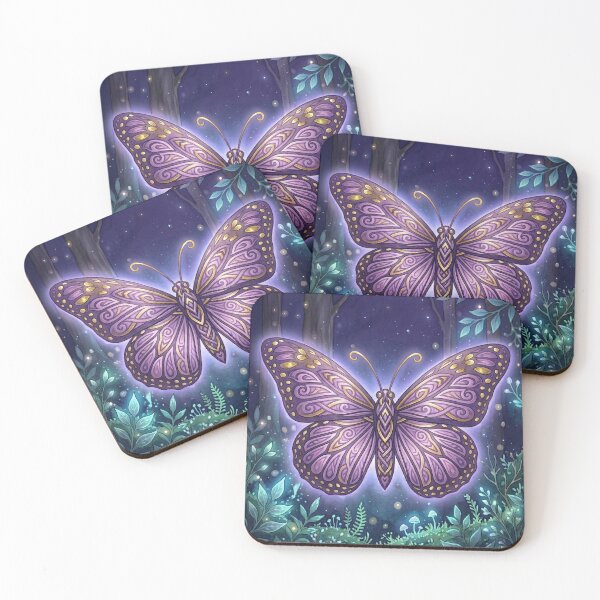 Item preview, Mariposa monarca lila estilo Ghibli designed and sold by Occasional designs.