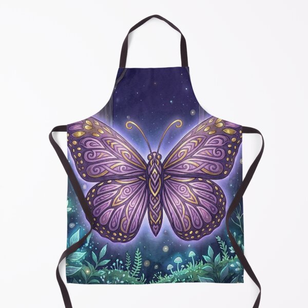 Item preview, Lilac monarch butterfly, Ghibli style designed and sold by Occasional designs.