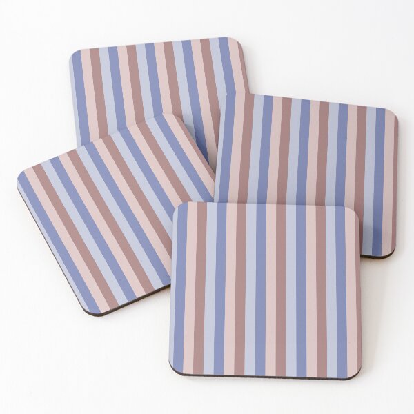 Item preview, Blue, pink & reddish brown vertical lines designed and sold by Mint + Midnight.
