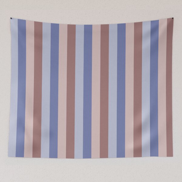 Item preview, Blue, pink & reddish brown vertical lines designed and sold by Mint + Midnight.