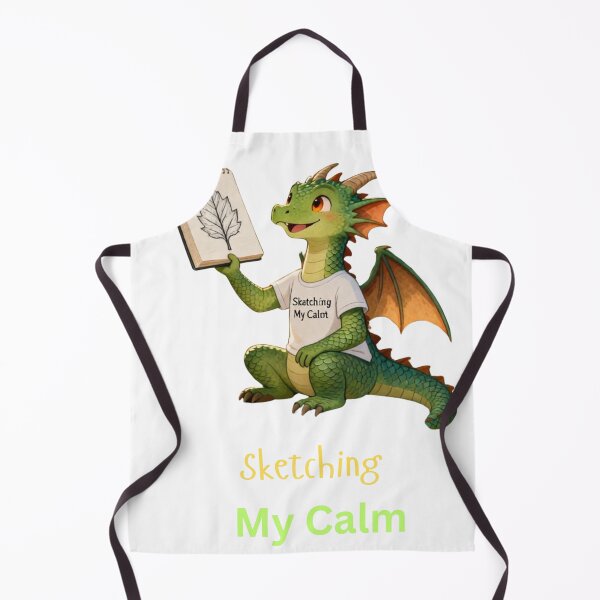 Item preview, Sketching My Calm – Cute Dragon Art Lover Design designed and sold by PropGiantStudio.