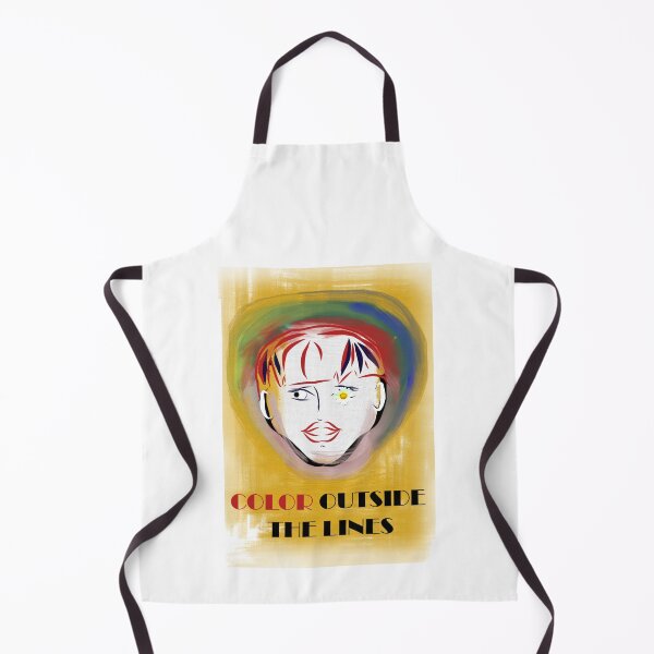 Item preview, Color Outside the Lines – Abstract Artistic Face Illustration designed and sold by ChiaraPagani.
