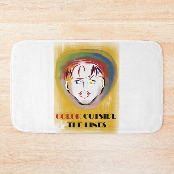 Item preview, Color Outside the Lines – Abstract Artistic Face Illustration designed and sold by ChiaraPagani.