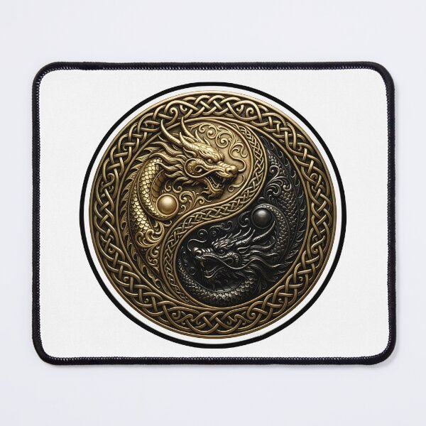 Item preview, Yin Yang Dragons — Balance Bronze Gold FAS designed and sold by FASAventuras.