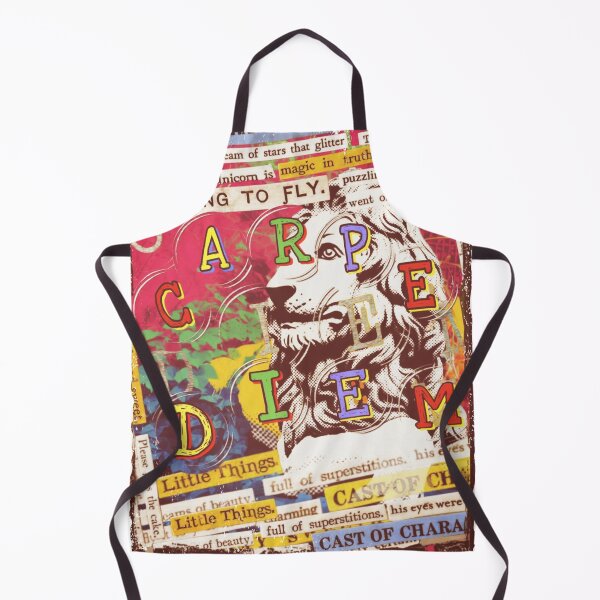 Item preview, Carpe Diem Collage Art – Surreal Lion Dreamscape designed and sold by bewitchedcuties.