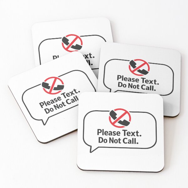 Item preview, Please Text Do Not Call – Funny Anti Social Phone Design designed and sold by MartBook.