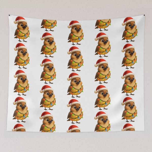 Item preview, Christmas Cedar Waxwing designed and sold by Sillytoe.