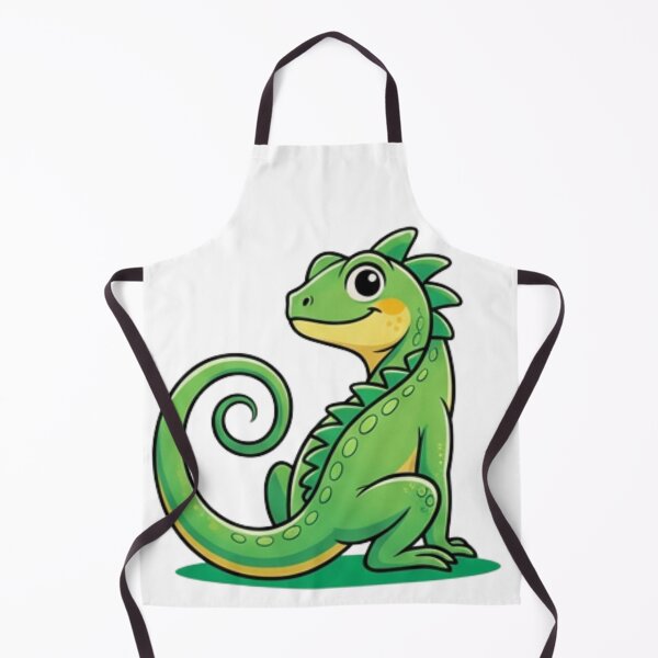 Item preview, Adorable Sitting Iguana Cartoon Art designed and sold by HoneyBreezeCo.