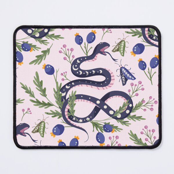 Item preview, Celestial Snake Moth Botanical Pattern designed and sold by BetOova.