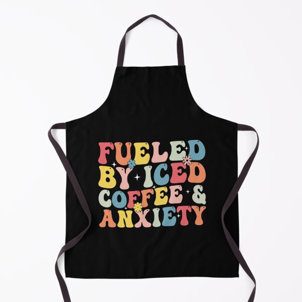Item preview, Fueled By Iced Coffee & Anxiety Coffee Lover Mental Health Humor designed and sold by PopStars1993.