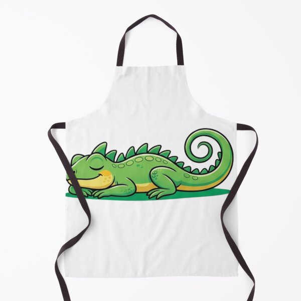 Item preview, Sleeping Iguana Cartoon Cozy Reptile Art designed and sold by HoneyBreezeCo.