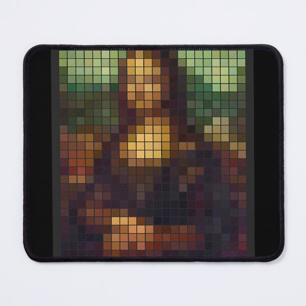 Item preview, Mona Lisa Brick Pixel Art - Minimalist Retro Toy Block Collage designed and sold by samahl_l.