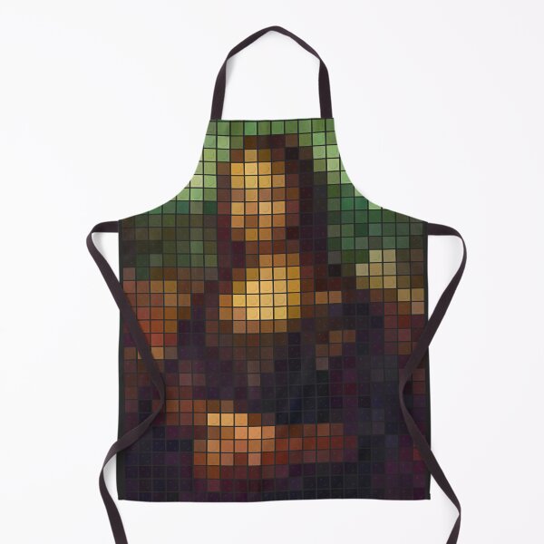 Item preview, Mona Lisa Brick Pixel Art - Minimalist Retro Toy Block Collage designed and sold by samahl_l.