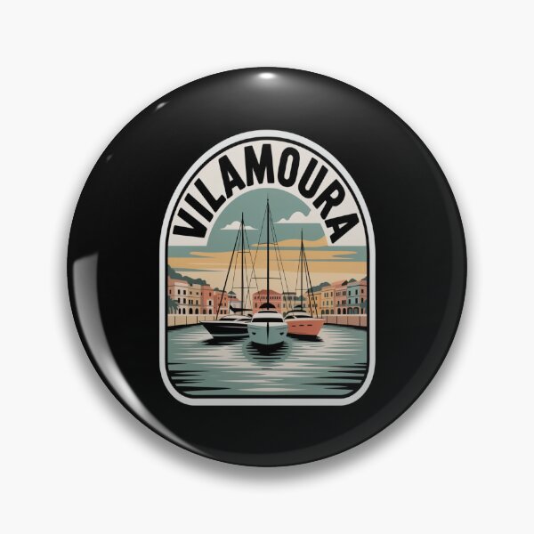 Item preview, Vilamoura Retro Sticker – Algarve Portugal Vintage Marina Travel Art designed and sold by stickercuffs.