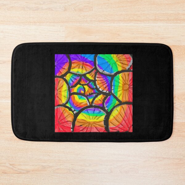 Item preview, Spiral Rainbow Bicycle Wheel Pattern designed and sold by DancingCreek.