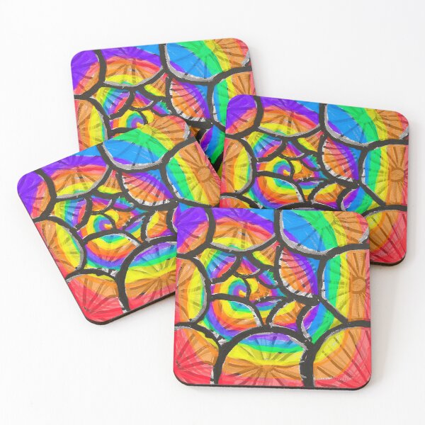 Item preview, Spiral Rainbow Bicycle Wheel Pattern designed and sold by DancingCreek.