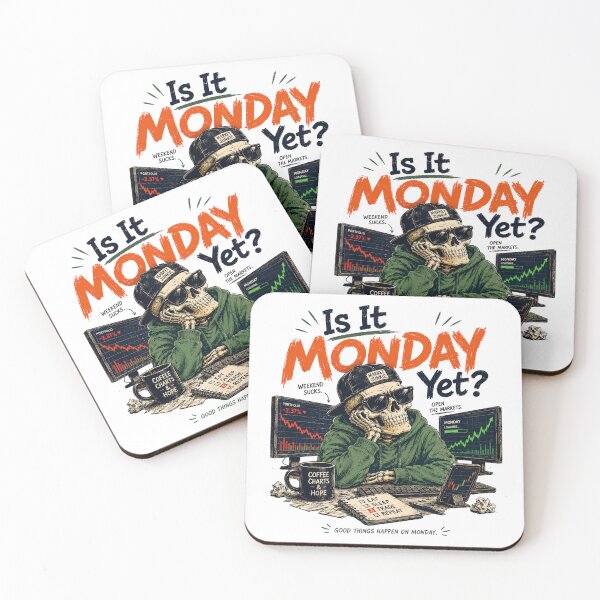 Item preview, Monday Market Junkie Retro Investor Humor designed and sold by bosamji.