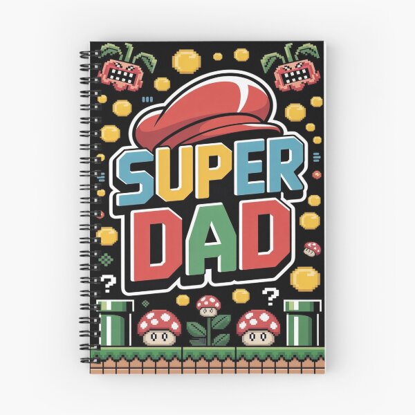 Item preview, Retro Gaming Inspired “Super Dad” Funny Family Gamer Design designed and sold by M&M Lifestyle Hub.