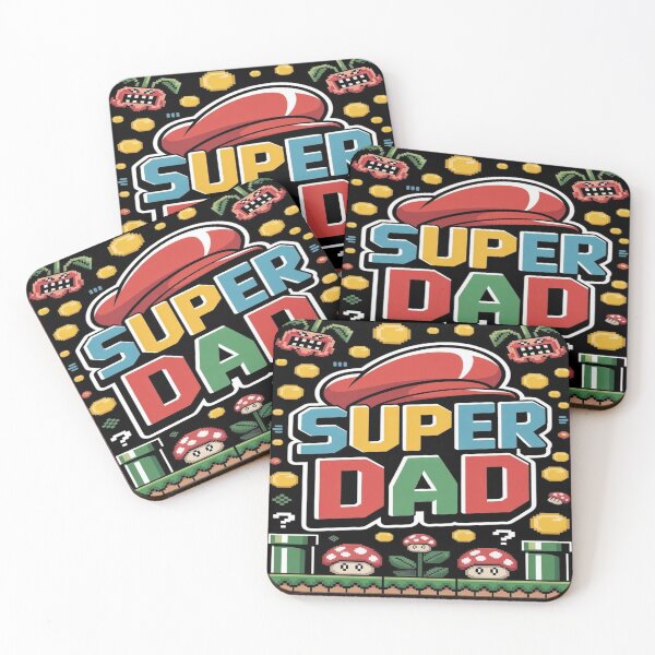 Item preview, Retro Gaming Inspired “Super Dad” Funny Family Gamer Design designed and sold by M&M Lifestyle Hub.